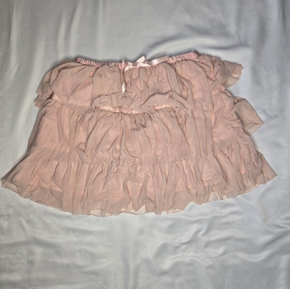 🍑 Girls Size 8/10 Peach Tiered Lined Skirt – Our Generation Style 🍑